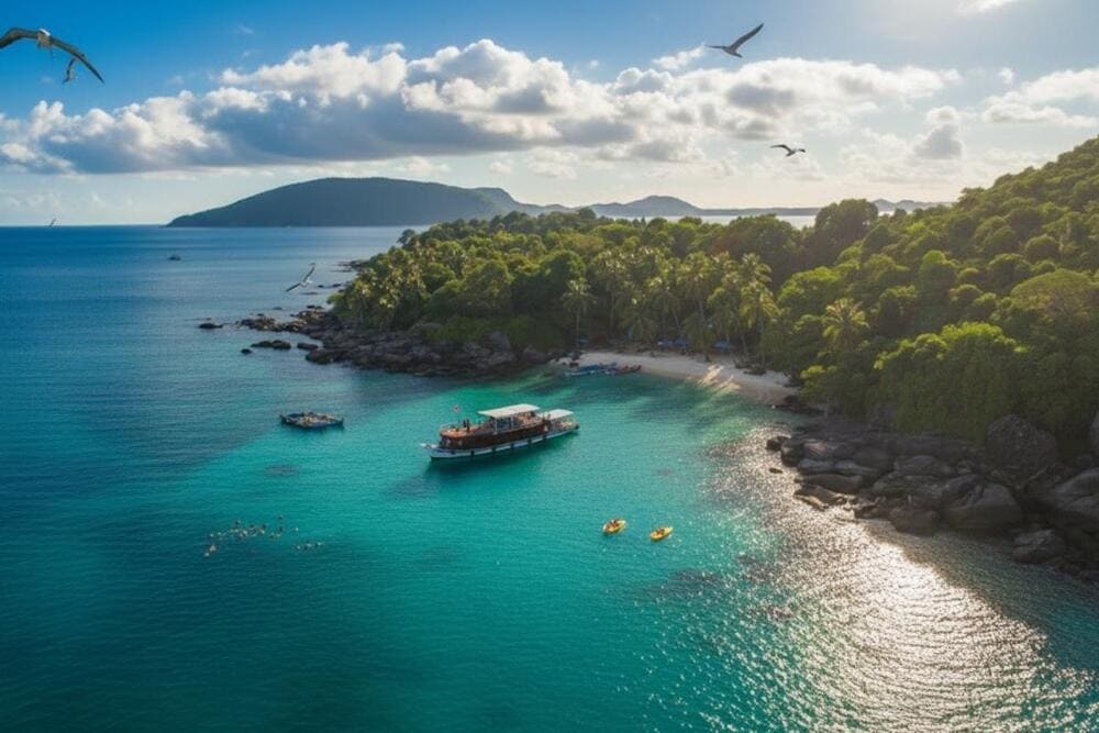 Hòn đảo nhỏ trữ tình trên quần áo Nam Du